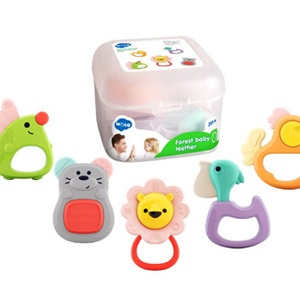 اسباب بازی نوزادی جغجغه دندانگیر 5 عددی هولی تویز Hola Toys مدل E318A _اسباب بازی نوزادی